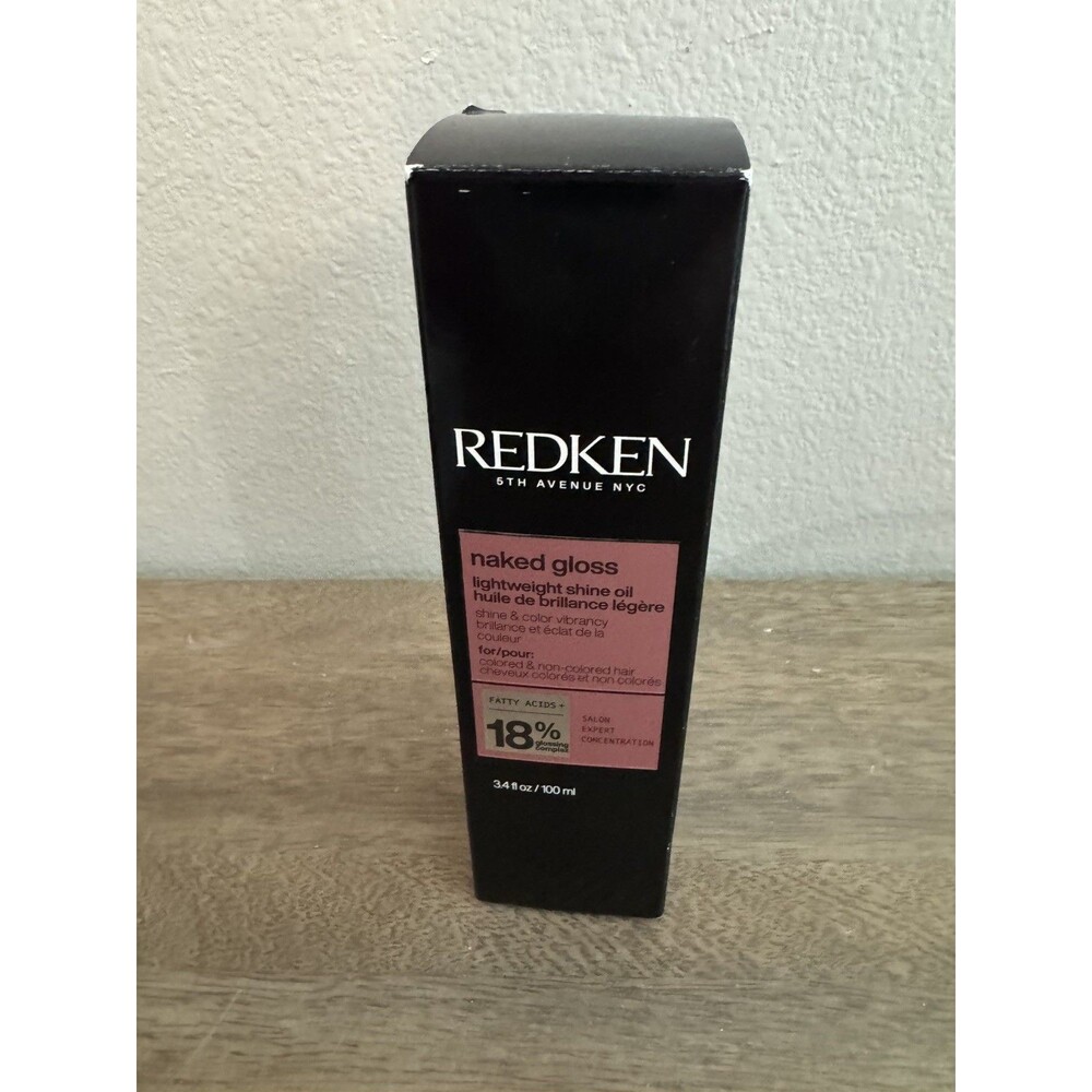 Redken Naked Gloss Lightweight Hair Oil 3.4oz Shine/Frizz Control Color Treated